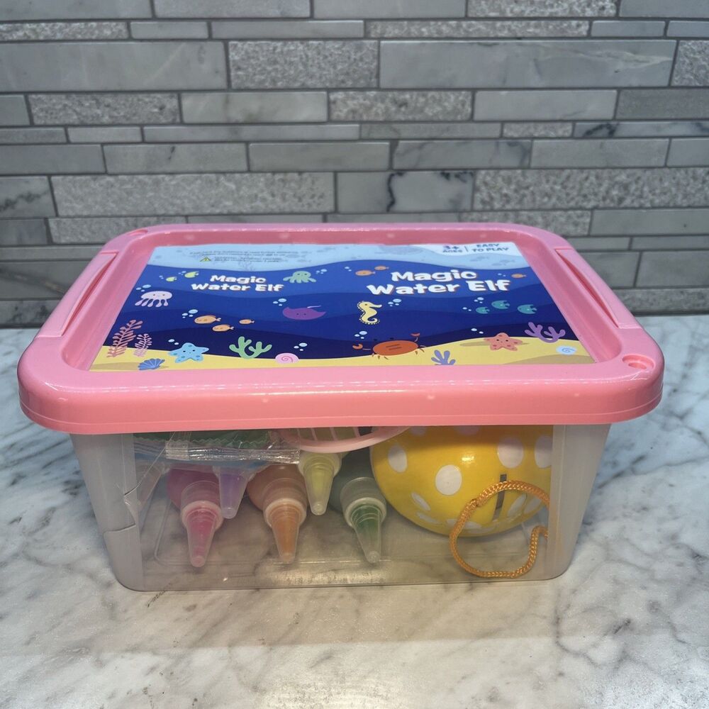 Magic Water Toy Elf Kit, Water Fairy Water Gel Kit w/x6 large Magic Gels (100ml)